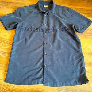 Men’s Jack O’Neill Blue Large Polyester Shirt Cruise Attire